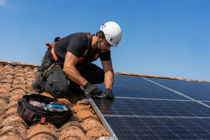 Maintenance et monitoring de panneaux solaires à Vinsobres